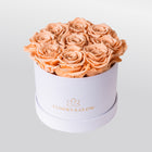 White Velvet Round Infinity -Flowerbox |Beige|S