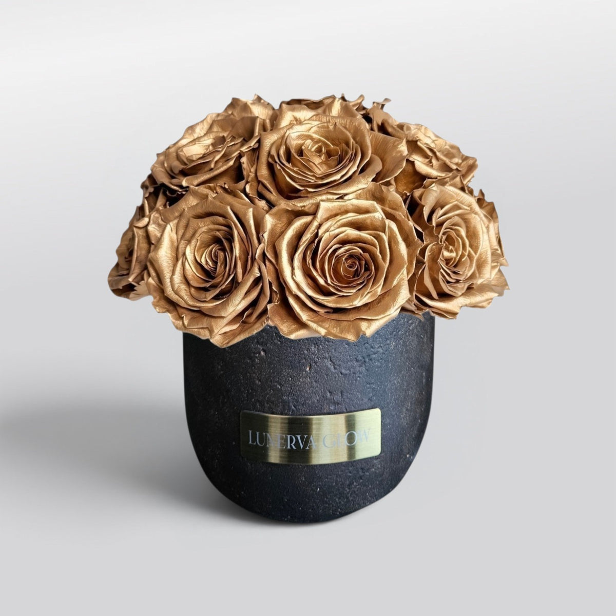 Black Solid Vase S|Peach