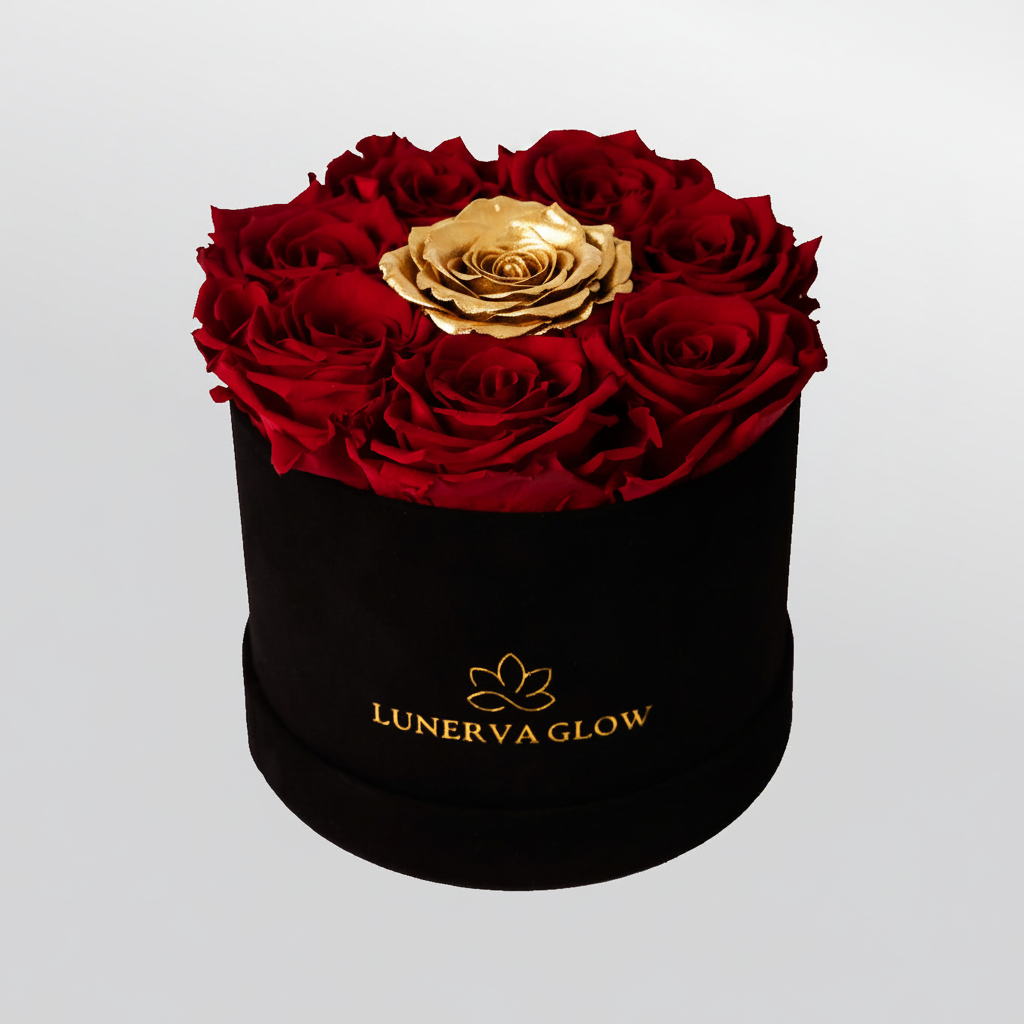 White Velvet Round Flowerbox Mix