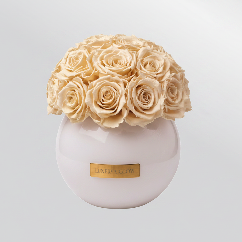 White Glass Vase |White