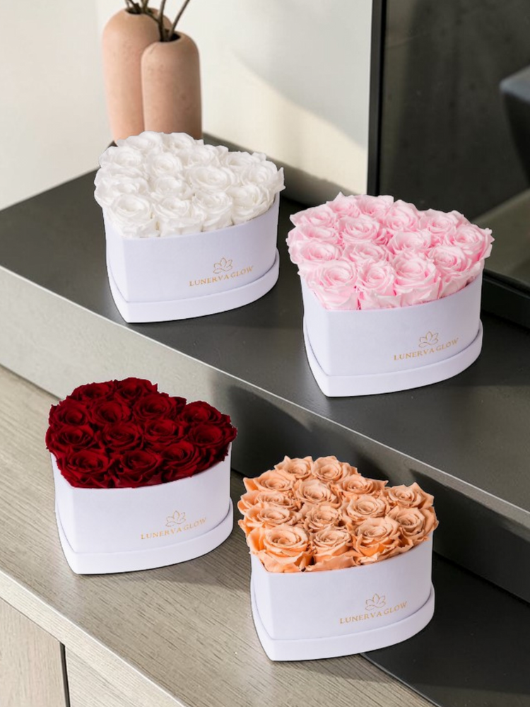 Infinity Herzbox aus Samt