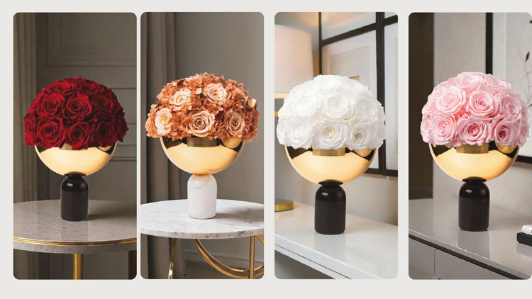 Lux Marmor Bowl Infinity Vase