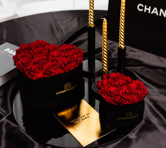 Black Velvet Heartbox |Red|M