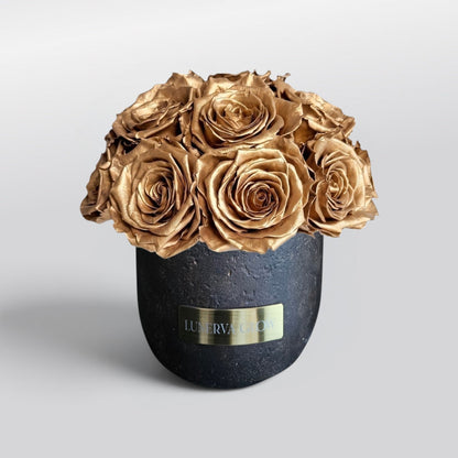 Black Solid Vase S | Royal Red