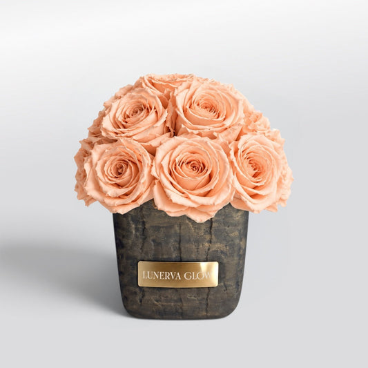 Square Solid Vase S|Peach