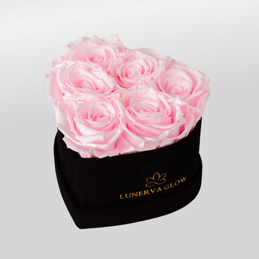 Bridal Pink Infinity Blumenox in Herzform LUNERVA GLOW 