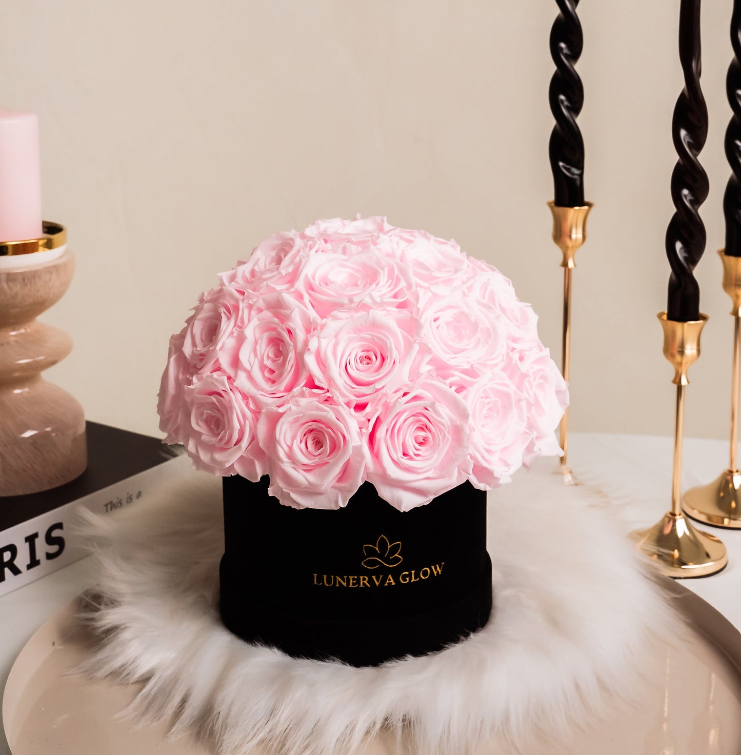 Black Velvet Mushroom |Bridal Pink|S