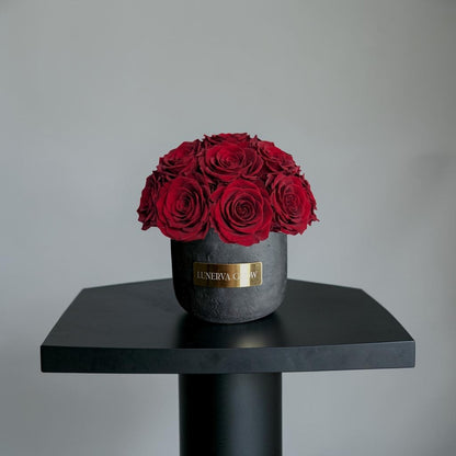 Black Solid Vase S | Royal Red
