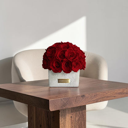 Beton Oval Vase XS|Royal Red