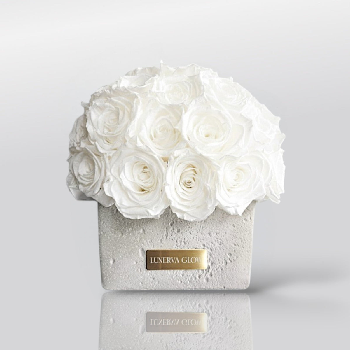 Beton Oval Vase XS|White