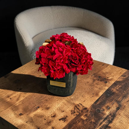 Square Hydrangea Mix S|Royal Red