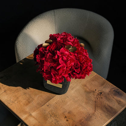 Square Hydrangea Mix S|Royal Red
