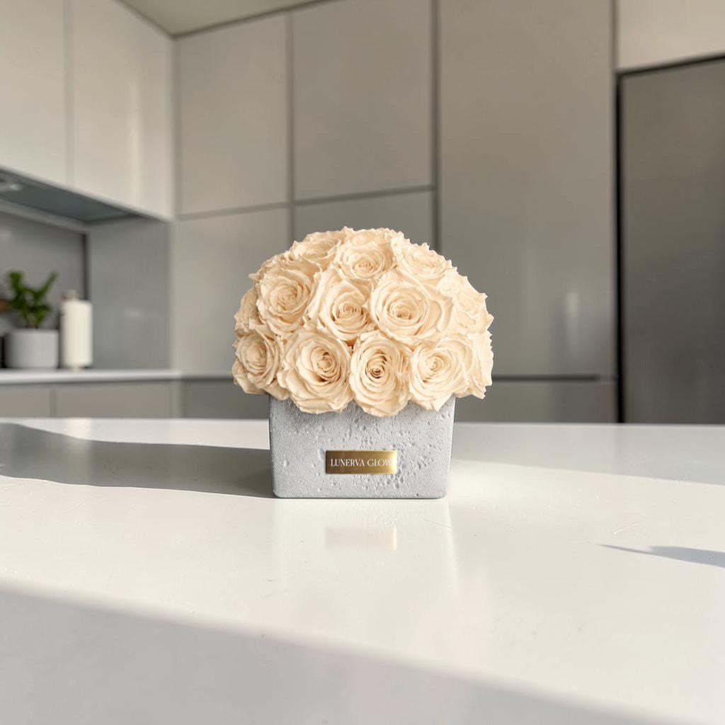 Beton Oval Vase XS|Nude