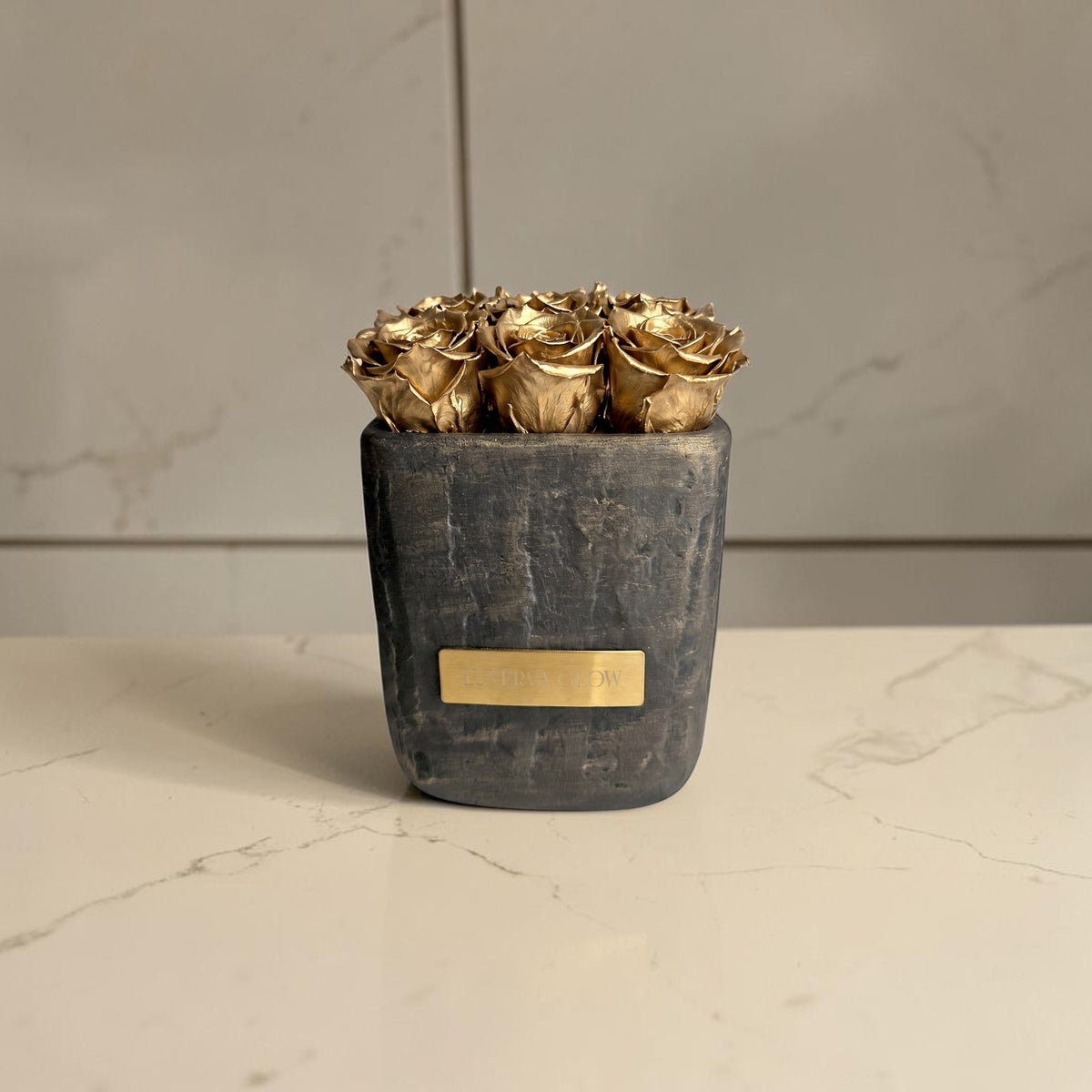Square Vase S | Gold
