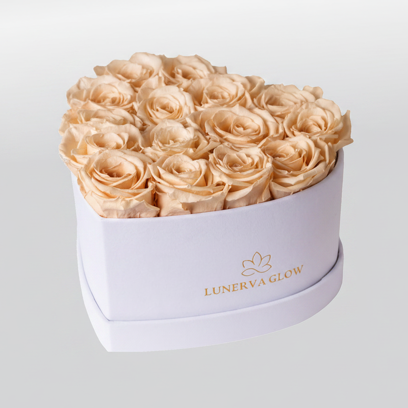 White Velvet Heartbox |Red|M