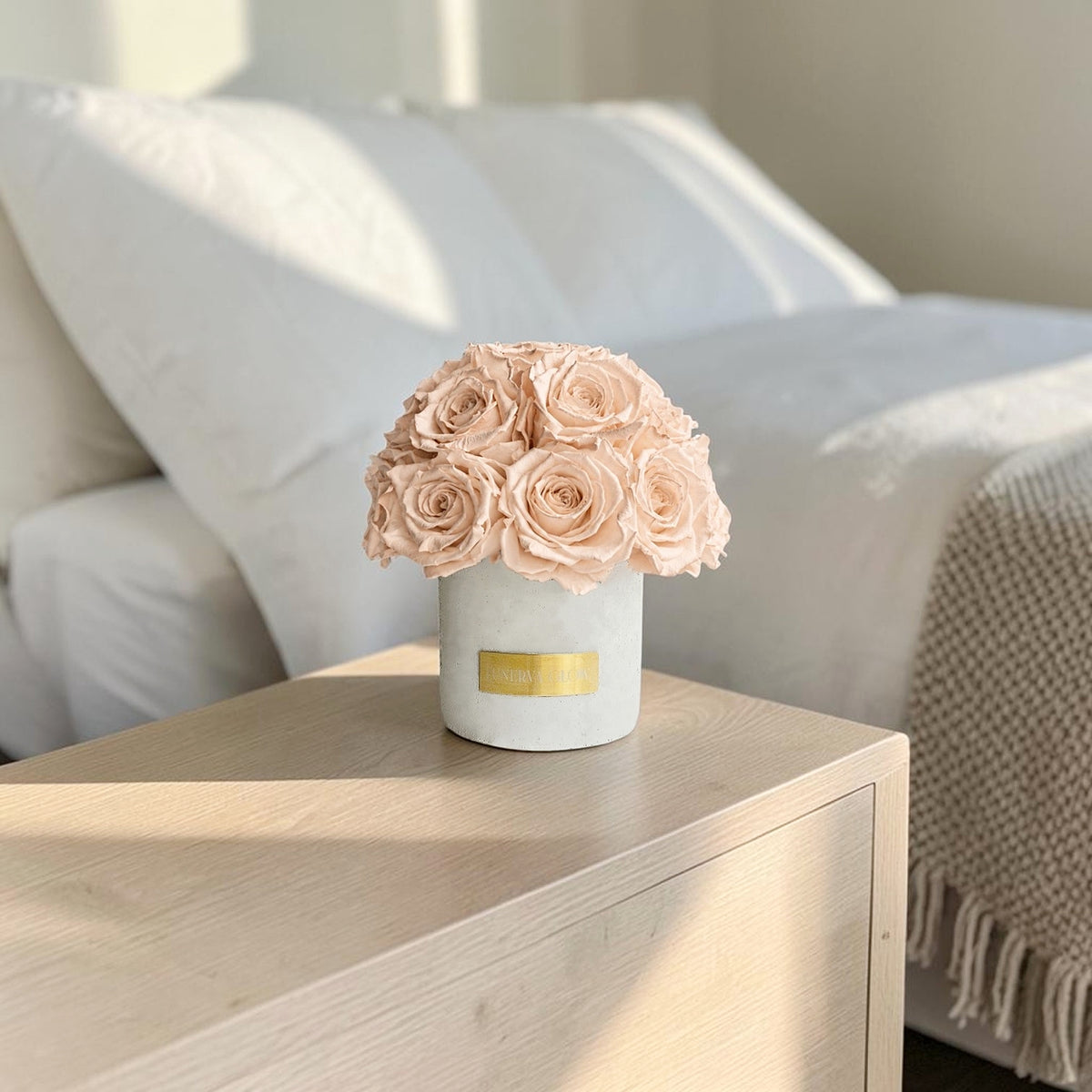 Gray Solid Beton Vase XS|Nude