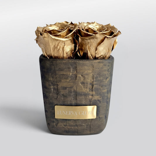 Square Vase XS| Gold
