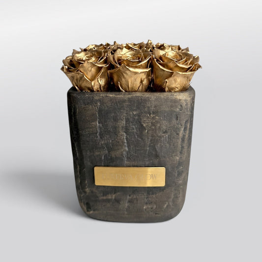 Square Vase S | Gold