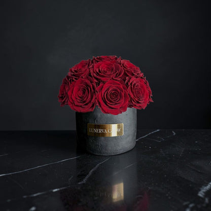 Black Solid Vase S | Royal Red
