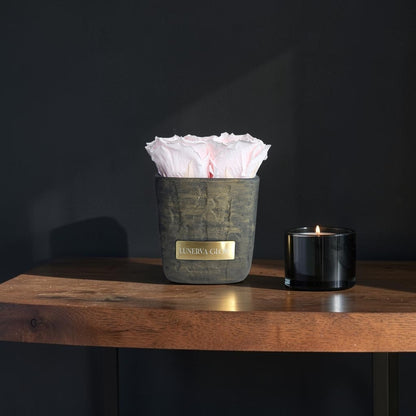 Square Vase Gold/Black| Bridalpink