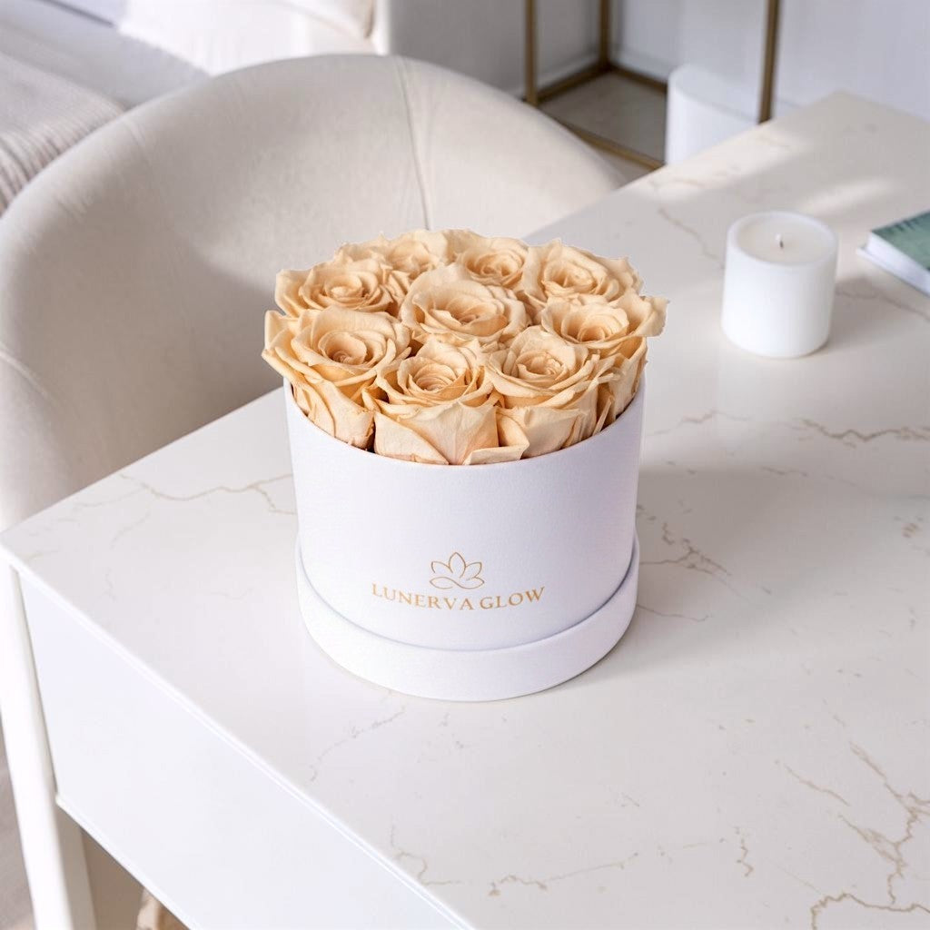 White Velvet  Flowerbox |Nude
