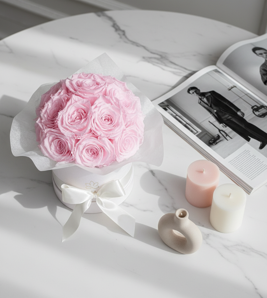 White Splendid Flowerbox| Bridalpink