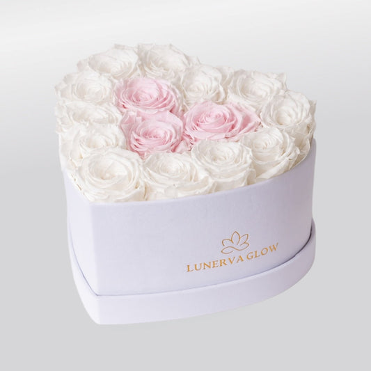 White Velvet Heartbox |Mix