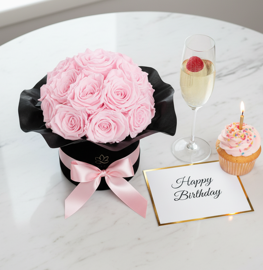 Black Splendid Flowerbox| Bridalpink
