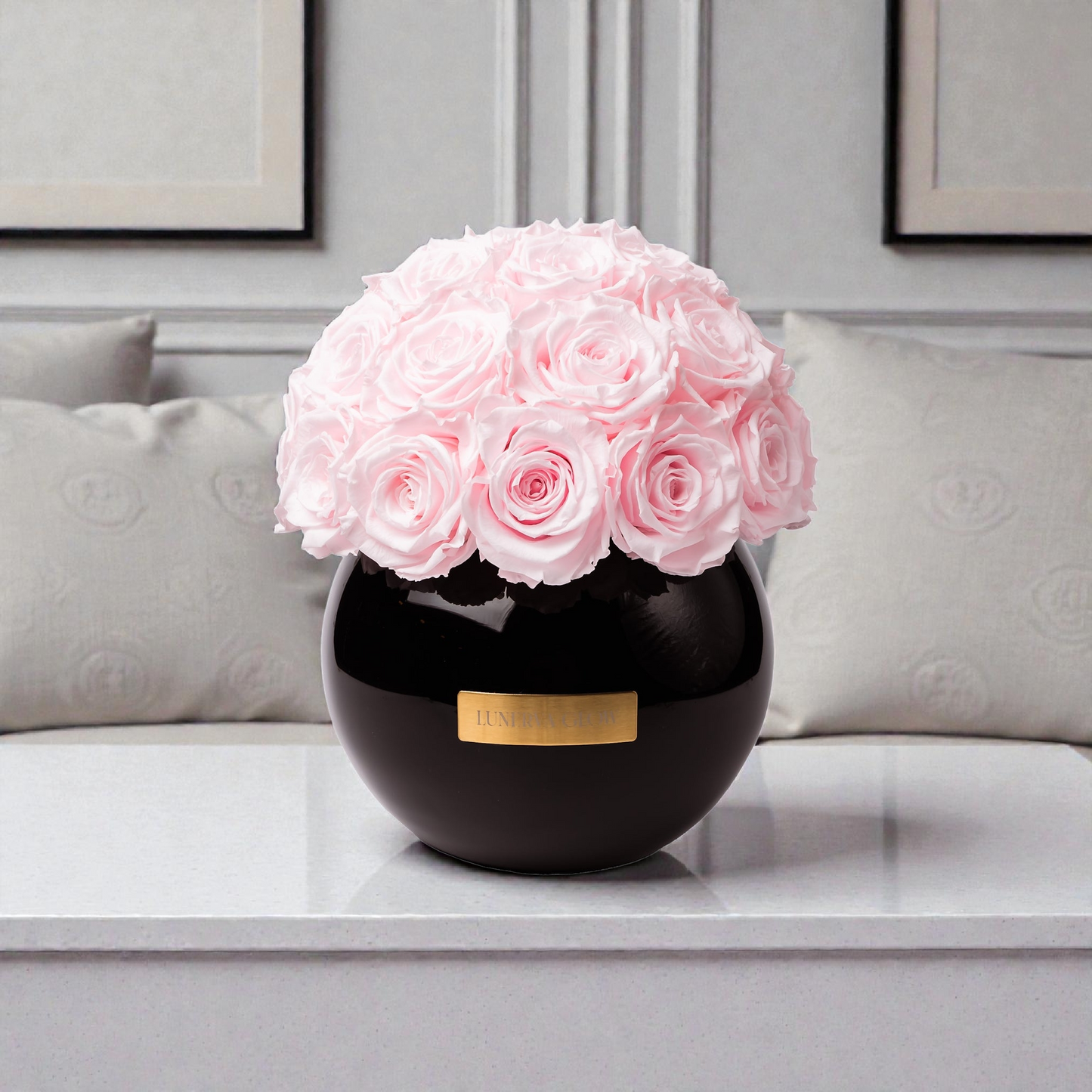 Black Glass Vase |Bridalpink|M